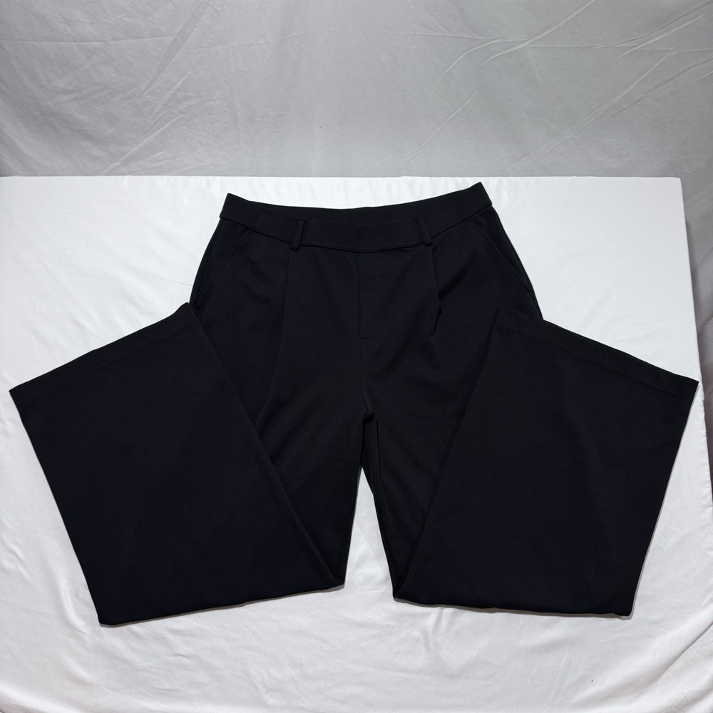 Halara Flex High Waisted Pocket Straight Leg Work Pants Black Womens Size Large?